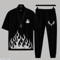 TRENDY 🔥 PREMIUM D T F ( STRONG AND UNBREAKABLE) REFLECTOR PRINTED TRACKSUIT FOR MEN BOY'S - SUMMER TRACKSUIT FOR MEN - TRACKSUIT FOR BOY'S. 