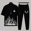 TRENDY 🔥 PREMIUM D T F ( STRONG AND UNBREAKABLE) REFLECTOR PRINTED TRACKSUIT FOR MEN BOY'S - SUMMER TRACKSUIT FOR MEN - TRACKSUIT FOR BOY'S. 
