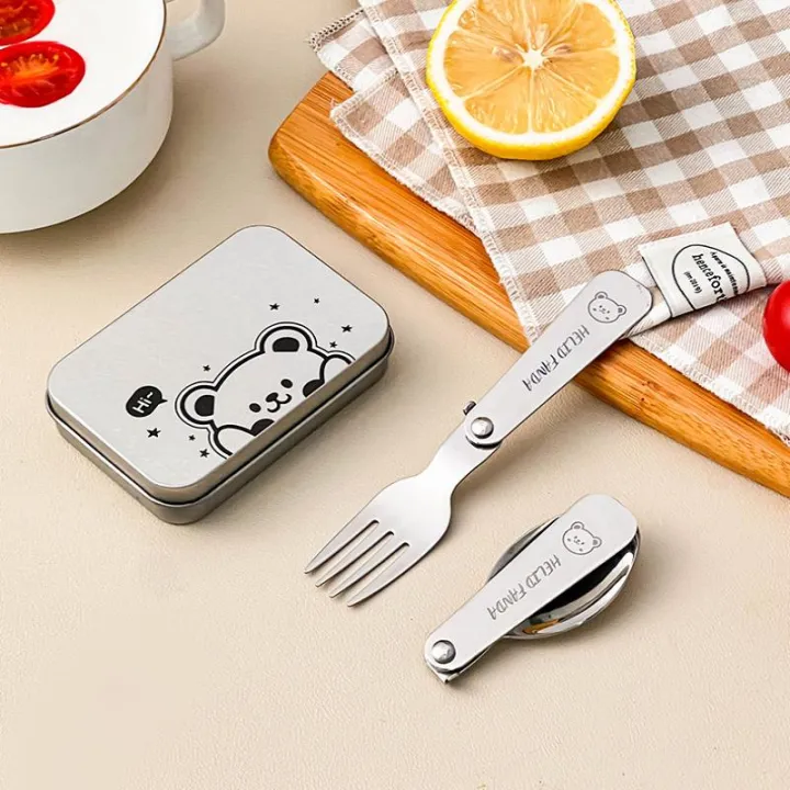 3Pcs/set%20304%20Stainless%20Steel%20Folding%20Fork%20Spoon%20With%20Cutlery%20Box%20Portable%20Foldable%20Dinnerware%20Set%20Outdoor%20Tableware%20-%20Image%204