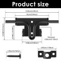 The New Slide Bolt Lock Door Window Catch  for Outdoor Doors Sheds Barn Doors Cabinets Heavy Duty Solid Sliding Bolts Latch. 