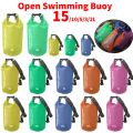 15/2L Buoy For Open Water Waterproof Bags Swimming Dry Bag Portable Adult Pool Buoy Float Dry Bag inflatable Swimming Buoy. 