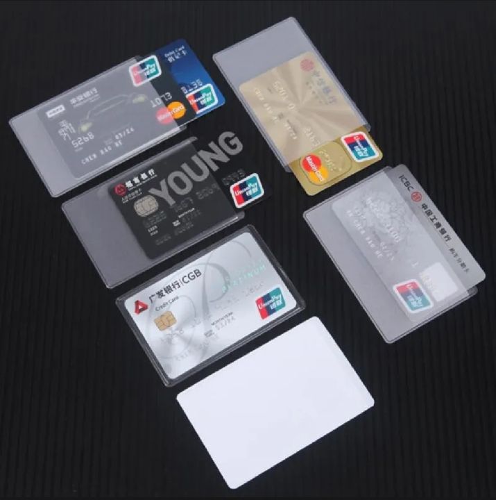 5%20Pcs%20Transparent%20PVC%20Card%20Holder,%20Safe%20from%20Damage/Scratch%20-%20Image%205