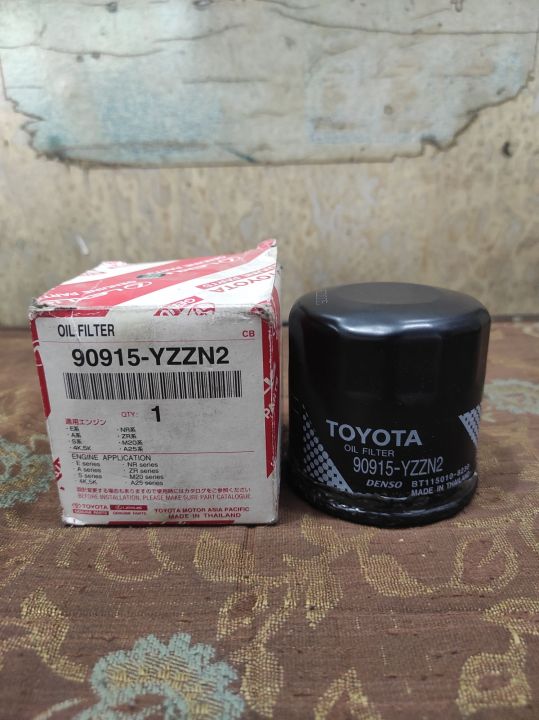 GENUINE OIL FILTER FOR TOYOTA YARIS 90915-YZZN2. HIGH PERFORMING AUTO PART. TOYOTA GENUINE PART