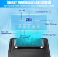Portable Ice Maker Machine Countertop, TOBEELEC 2.1L Electric Ice Maker with Touch LCD Display, Self-Cleaning Function, 9 Ice Cubes Ready in 7 Mins, 26lbs24H, Ice Basket & Scoop for Home, Bar, Party. 