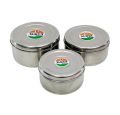 Stainless Steel Lunch Box / Tiffin Box 3 Pcs Combo Set Good Quality Food Storage Basket. 