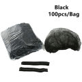 100PCS Disposable Bouffant Cap Non Woven Bath Shower Hair Caps Food Service Medical Salon Spa Catering Workspace Head Cover Hat. 