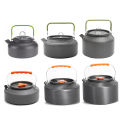 0.8L/1.1L/1.2L/1.6L/2L/2.5L Aluminum alloy Portable Outdoor Camping Coffee and Tea Kettle for Hiking Fishing Picnic and Cooking.