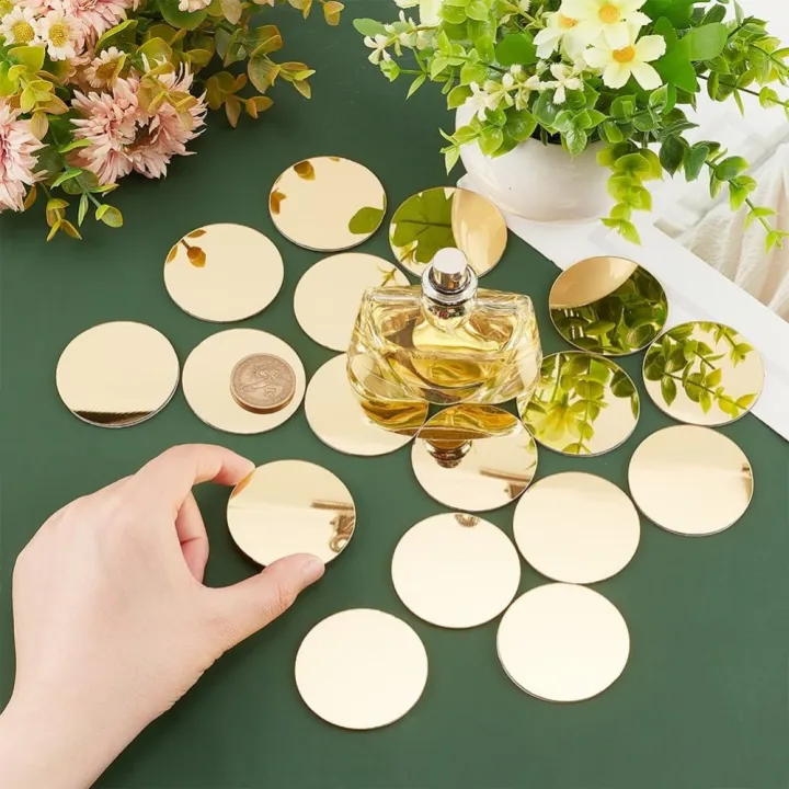 50pcs%20Golden%20Round%20Mirrors%20for%20Crafts%201.9%20Inch%20Self%20Adhesive%20Mirror%20Tiles%20Acrylic%20Craft%20Mirror%20Circles%20Small%20Mirror%20Circles%20Wall%20-%20Image%203
