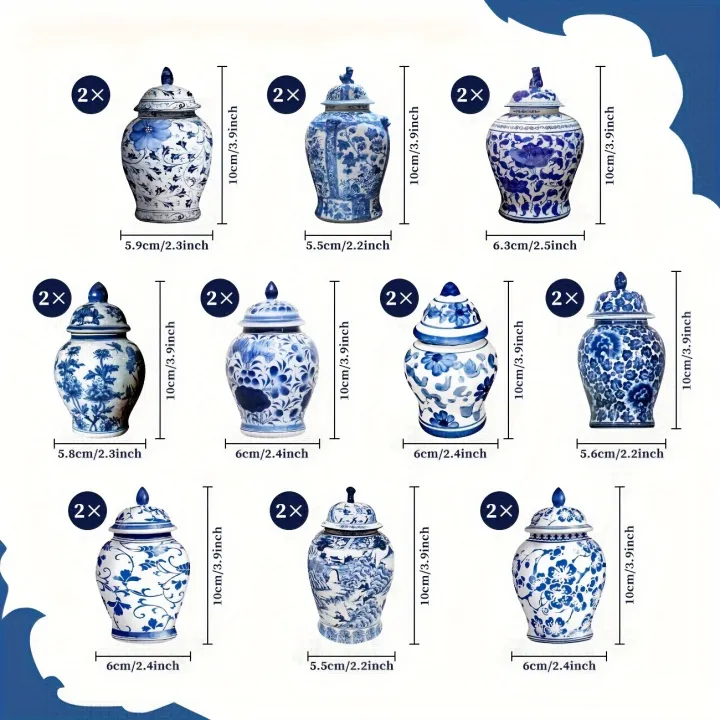 20Pcs%20Christmas%20Chinoiserie%20Ornaments%20Blue%20and%20White%20Chinoiserie%20Ginger%20Jar%20Ornaments%20Ginger%20Jar%20Ornament%20Chinoiserie%20Xmas%20Tree%20-%20Image%202