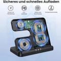 3 In 1 Wireless Charger Stand For S25 S24 Z Fold 5 4 3 S24 S23 Watch 2-7 Active 2 Earbuds Pro Fast Charging Dock.