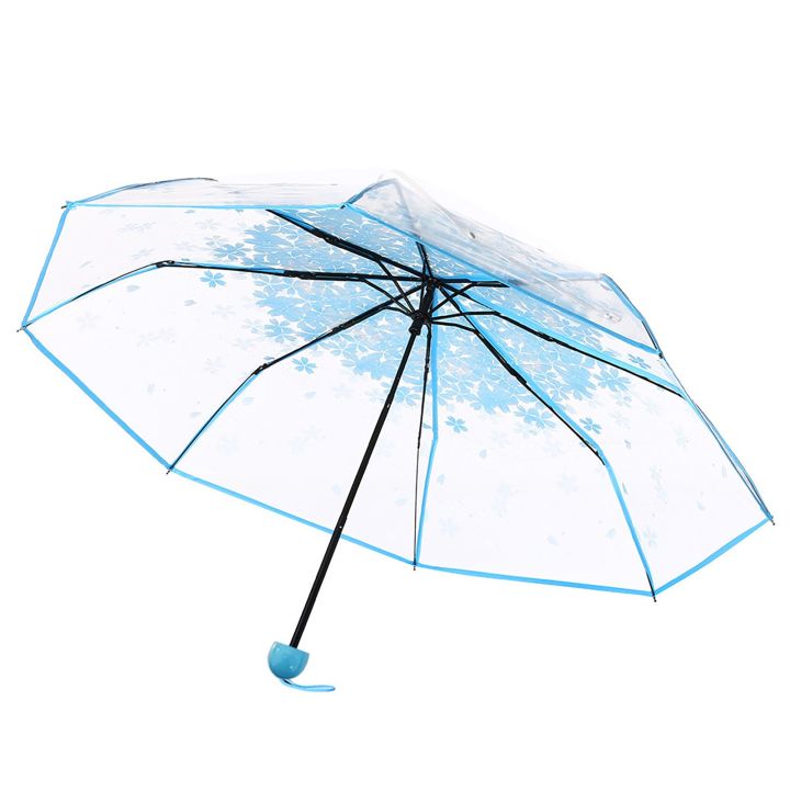 Cherry%20Flower%20Transparent%20Umbrella%20Anti-UV%203%20Fold%20Clear%20Sun%20Rain%20Umbrella%20Paraguas%20Plegable%20Mujer%20Women%20Girls%20Sakura%20Umbrella%20-%20Image%202