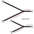 Suspenders for Men Button & Clip End Heavy Duty Adjustable Elastic Y-Shape Stainless Steel.