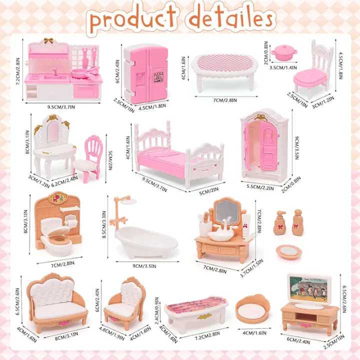 Dollhouse%20Furniture%20Set%20Accessories%20Doll%20House%20Mini%20Furniture%20Pretend%20Play%20Bedroom%20Living%20Room%20Bathroom%20Kitchen%20Kids%20Birthday%20-%20Image%202