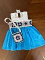 Handmade Fashionable Cute Crochet baby frock for girls best for summer made by the thread of nine for any sized Crochet baby frock for Girls Jumping Meters 2-7 Years Summer Princess Baby Girls Dresses Party Birthday Kids Strawberry Cute Children's Frocks.