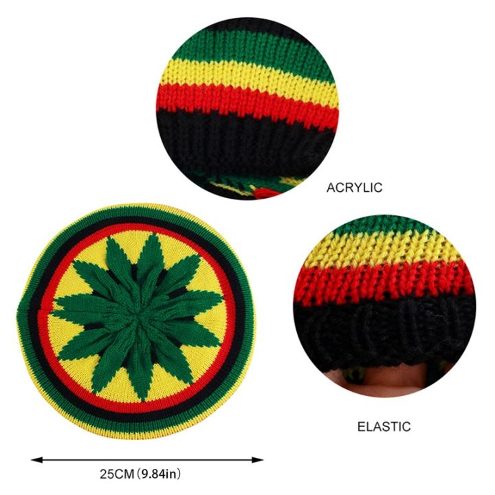 Jamaican%20Multi-colour%20Printed%20Knitted%20Hat%20Bob%20Rasta%20Beanie%20Hats%20Hip%20Hop%20Cap%20Men%20Women%20Caribbean%20Fancy%20Dress%20Reggae%20Beret%20Cap%20-%20Image%206