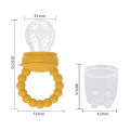 Baby Pacifier Fruit Feeder Baby Silicone Mesh Bag Pacifier Food-grade Fruit and Vegetable Feeder Nursing Toddler Teething Toys.