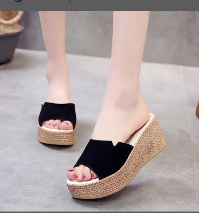 korean%20thik%20wedge%20%20flat%20height%20sendel%20shoe%20for%20women%20-%20Image%202
