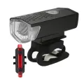 2 Pcs Bicycle Rechargeable Front And Back Cycle Light Cycling Lamp USB Headlight With Rear Tail Light Bicycle Accessories. 