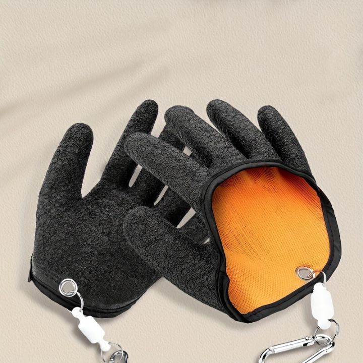 Fishing Glove Catch Fish Anti-slip Durable Full Finger Glove Waterproof Work Cut Resistant Left Right Apparel Protect Hand Glove