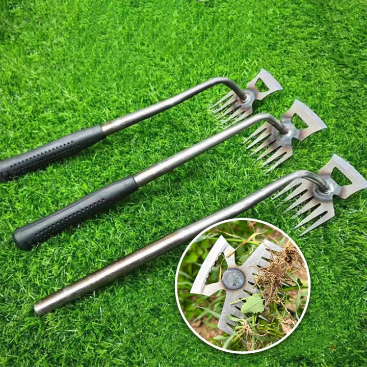 2 In 1 Garden Weeding Tool Manual Weed Grass Rooting Tool Puller Shovel ...