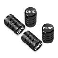 Car Wheel Tire Valve Caps Tyre Stem Covers Airdust Waterproof For Honda CIVIC Car Accessories. 