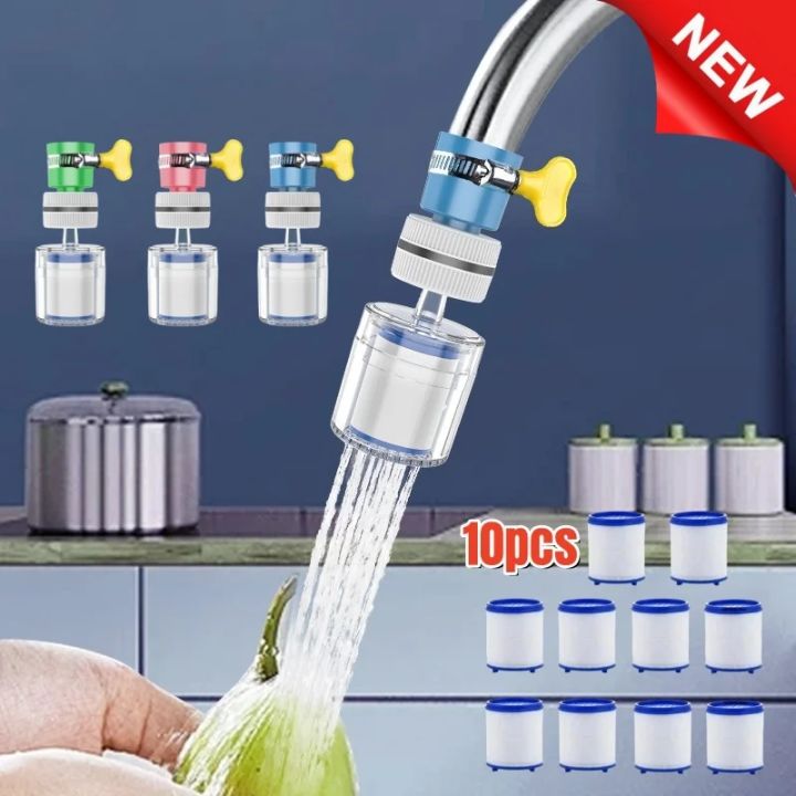 New Universal Kitchen Anti-Splashing Faucet 360° Swivel Replaceable Filter Multifunction Home Tap Wash Basin Shower Water Faucet