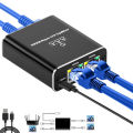 RJ45 Splitter 1 in 2/3/4 Out Network 1000Mbps RJ45 Adapter Gigabit Converter Internet Ethernet 8P8C Extender Plug Extension.