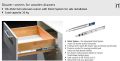 Drawer Channel, Soft-Closing Silent System Telescopic Ball-Bearing Full Extension Runner. 