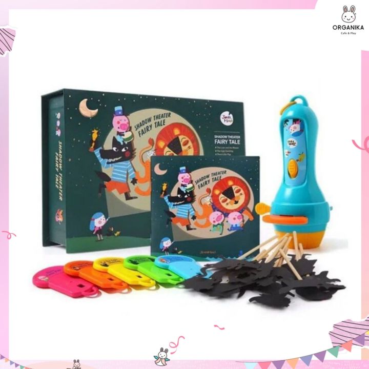 Shadow Play Theater Set with Flashlight for Storytelling, Joan Miro Shadow Fairy Theater Brand.