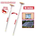 Solar Panels Cleaner with Extendable 9ft Long Rod with Wipe and Sponge with Free Gift 1 Refill. 