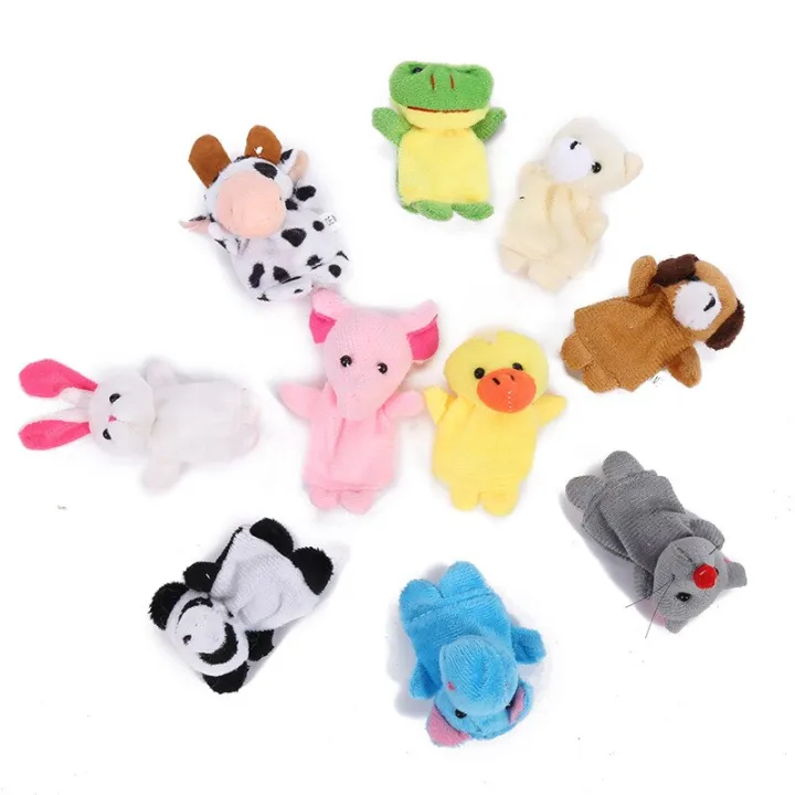 1/5/10%20Pcs%20Cartoon%20Hand%20Doll%20Finger%20Puppet%20Baby%20Children%20Story%20Early%20Education%20Soothing%20Doll%20Plush%20Toy%20-%20Image%205