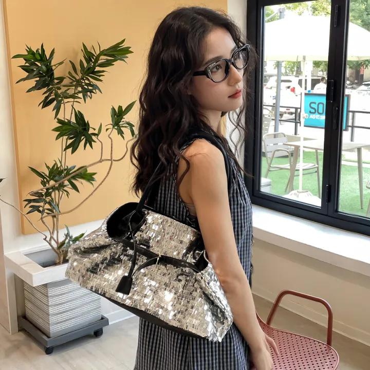 2026%20New%20Trend%20Large%20Capacity%20Advanced%20Sense%20Commute%20Versatile%20Fashion%20Women's%20Handbags%20Trend%20Sequin%20Decoration%20Shoulder%20Bags%20-%20Image%202