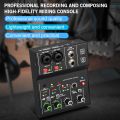 TEYUN Q12 Q12M Professional 2 Channels audio mixer interface sound card console mini USB Recording MIXER for DJ Studio Guitar. 