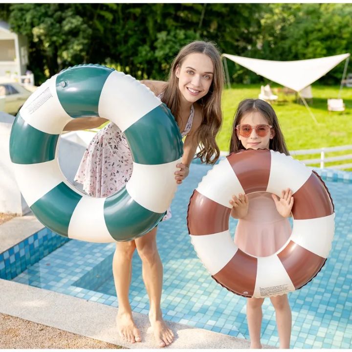 Striped%20Retro%20Inflatable%20Toys%20Swimming%20Ring%20PVC%20Thickened%20Floating%20Underarm%20Circle%20Summer%20Outdoor%20Beach%20Pool%20Accessories%20-%20Image%202