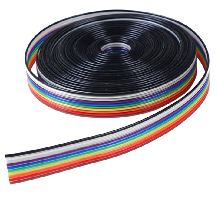 NEW%205%20meters/lot%20Ribbon%20Cable%2010%20WAY%20Flat%20Cable%20Color%20Rainbow%20Ribbon%20Cable%20Wire%20-%20Image%206