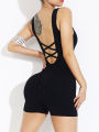 Women Seamless Bodysuit Sportswear Woman Gym Jumpsuits Clothing Yoga Clothes Fitness Rompers Women Sports Leggings Shorts. 