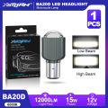 XSTORM H4 LED Projector Lens Headlight Bulbs 12000LM 6000K BA20D Motorcycle Lights 3570 Chips Headlamp Fog Light With Fan.