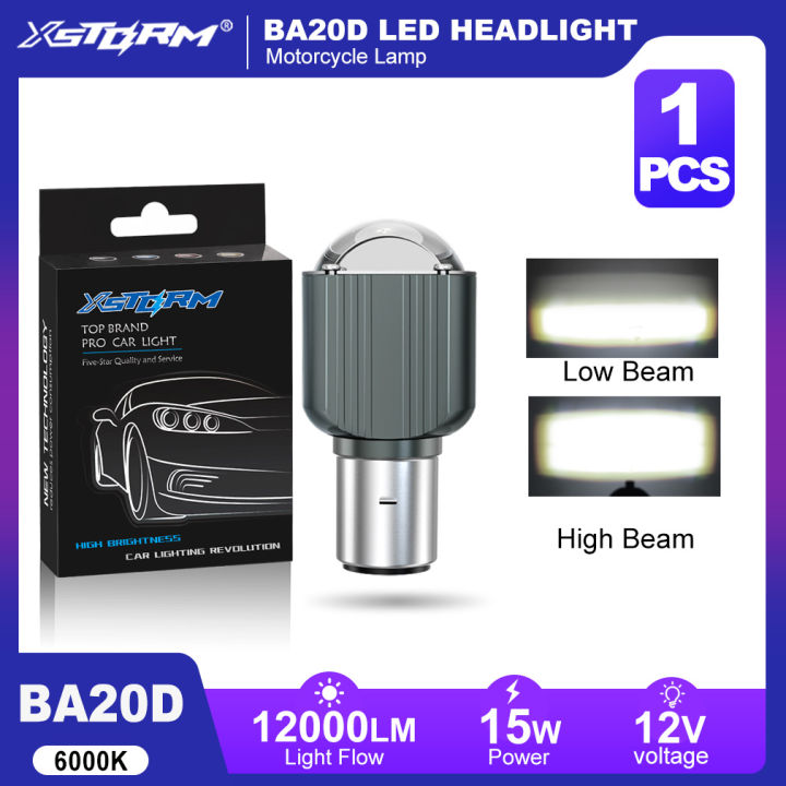 XSTORM%20H4%20LED%20Projector%20Lens%20Headlight%20Bulbs%2012000LM%206000K%20BA20D%20Motorcycle%20Lights%203570%20Chips%20Headlamp%20Fog%20Light%20With%20Fan%20-%20Image%207