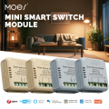 MOES Mini Tuya WiFi/Zigbee Smart Switch/Dimmer Module DIY Module Light Switch 1/2 Gang Remote Control Work Alexa  Home lightify. 