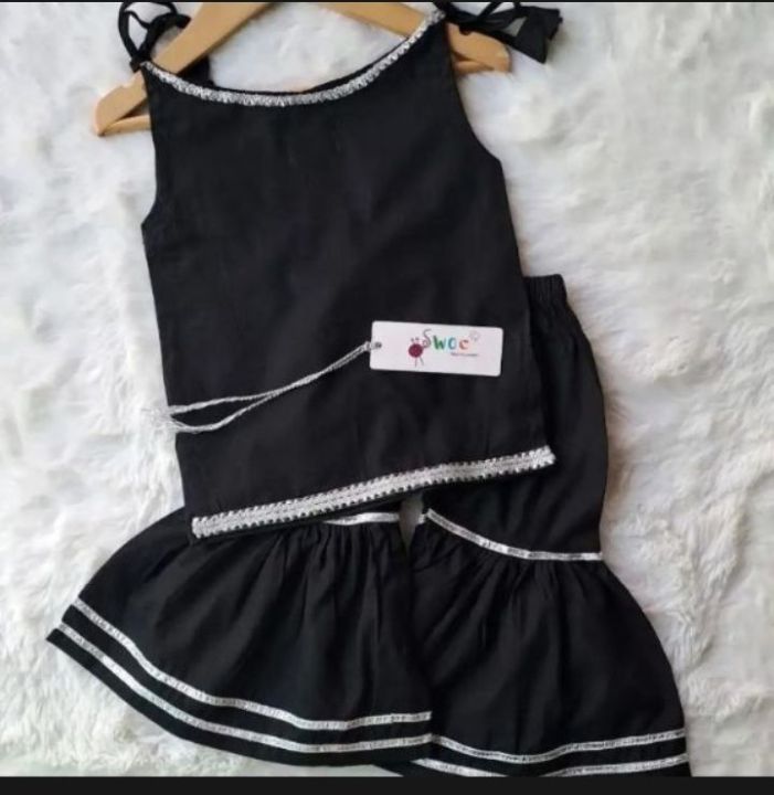 2%20Piece%20Black%20Suit%20For%20Cutest%20Child%20Short%20Shirt%20With%20Ghrara%20-%20Image%202