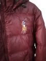 mens and boys polo hooded jacket maroon smart sports jacket. 
