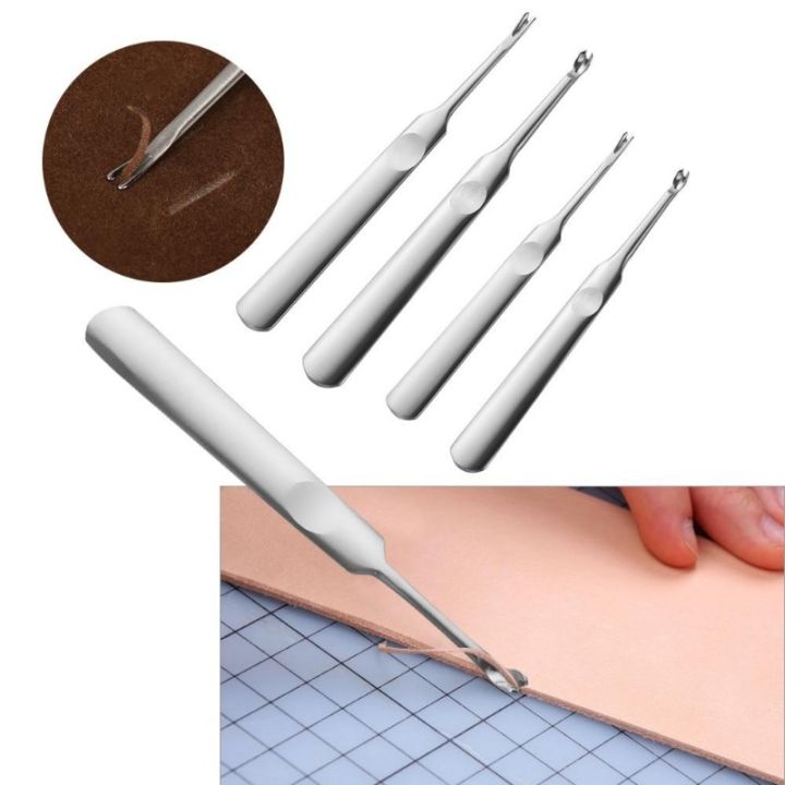 4pcs%20U+V%20Shaped%20Leather%20Stitching%20Skiving%20Handmade%20Groover%20Punching%20Tool%20Kit%20Leathercraft%20Hole%20Puncher%20Edge%20Beveler%20Tool%20Kit%20-%20Image%206