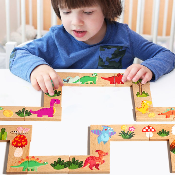 Wooden%20Dinosaur%20Domino%20Matching%20Memory%20Chess%20Multifunctional%20Puzzle%20Desktop%20Game%20Educational%20Toy%20For%20Parent-Child%20Interaction%20-%20Image%202