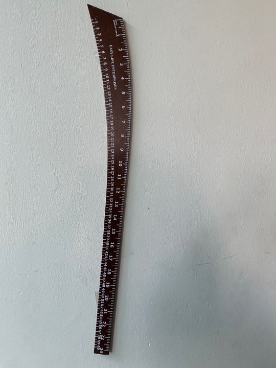 Trouser cutting/ Measuring Scale Curve 24inch Brown For Tailors