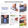 Sharpening Stone Knife Sharpener Professional Whetstone Dual Side Set Grinding Shapner Kitchen Accessories Tools 1000 6000# Grit.