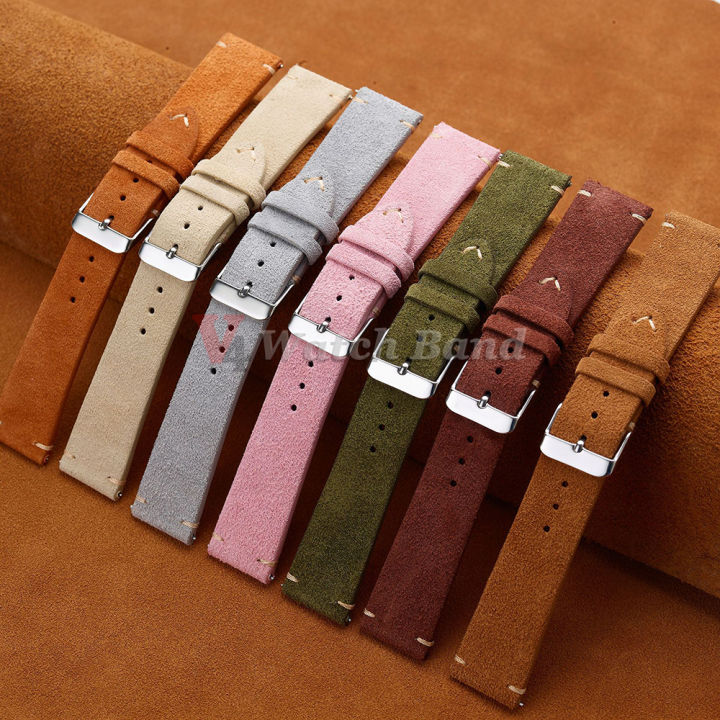 Quick%20Release%20Soft%20Suede%20Strap%2014mm%2016mm%2018mm%20Wristband%2020mm%2022mm%20Brown%20Watch%20Bands%20Calfskin%20Bracelet%20Women&Men%20Accessories%20-%20Image%203