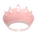 Baby Adjustable Size Shampoo Cap Crown Baby Shower Cap Children Cartoon Bath Visor Infant Hair Shield Ear Protection Waterproof.