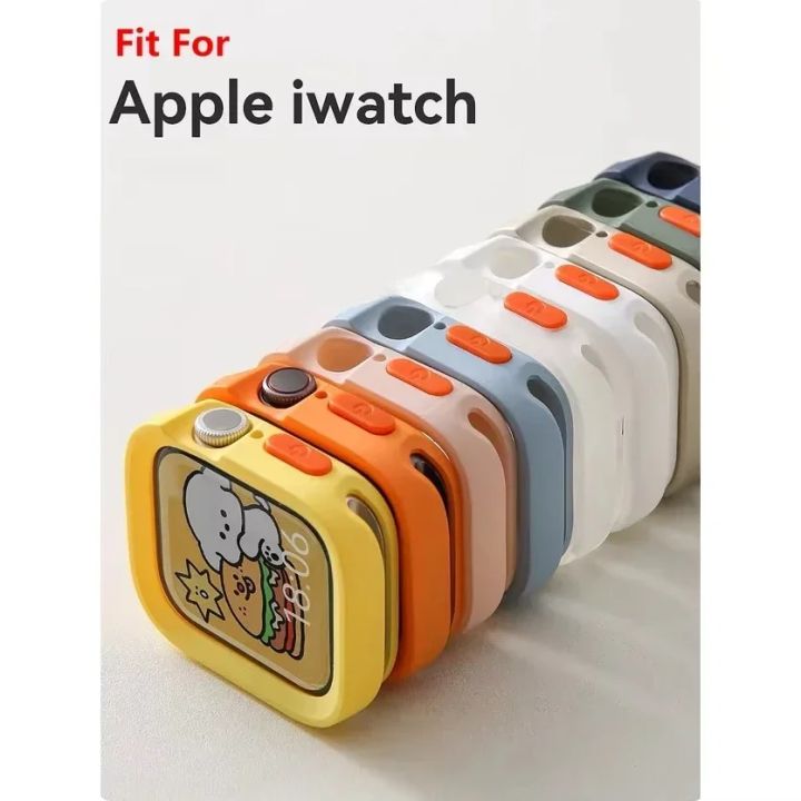 Candy%20Soft%20Silicone%20Case%20for%20%20Watch%20Cover%2010%208%209%207%206%205%204%20Ultra%2049mm%2045mm%2046mm%20Protection%20Iwatch%20Series%2044mm%2042mm%2041mm%20Cover%20-%20Image%203