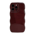Vintage Wine Red Wavy Edges Phone Case For iPhone15 14 13 12 11 Pro Max X XR XSMAX  TPU Fall prevention Cover New Products. 