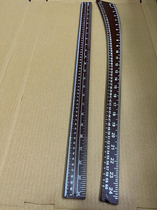 2 Pcs Set Wooden Curve Scale Straight Scale For Cutting Trouser Pajama Pent Scale Trouser